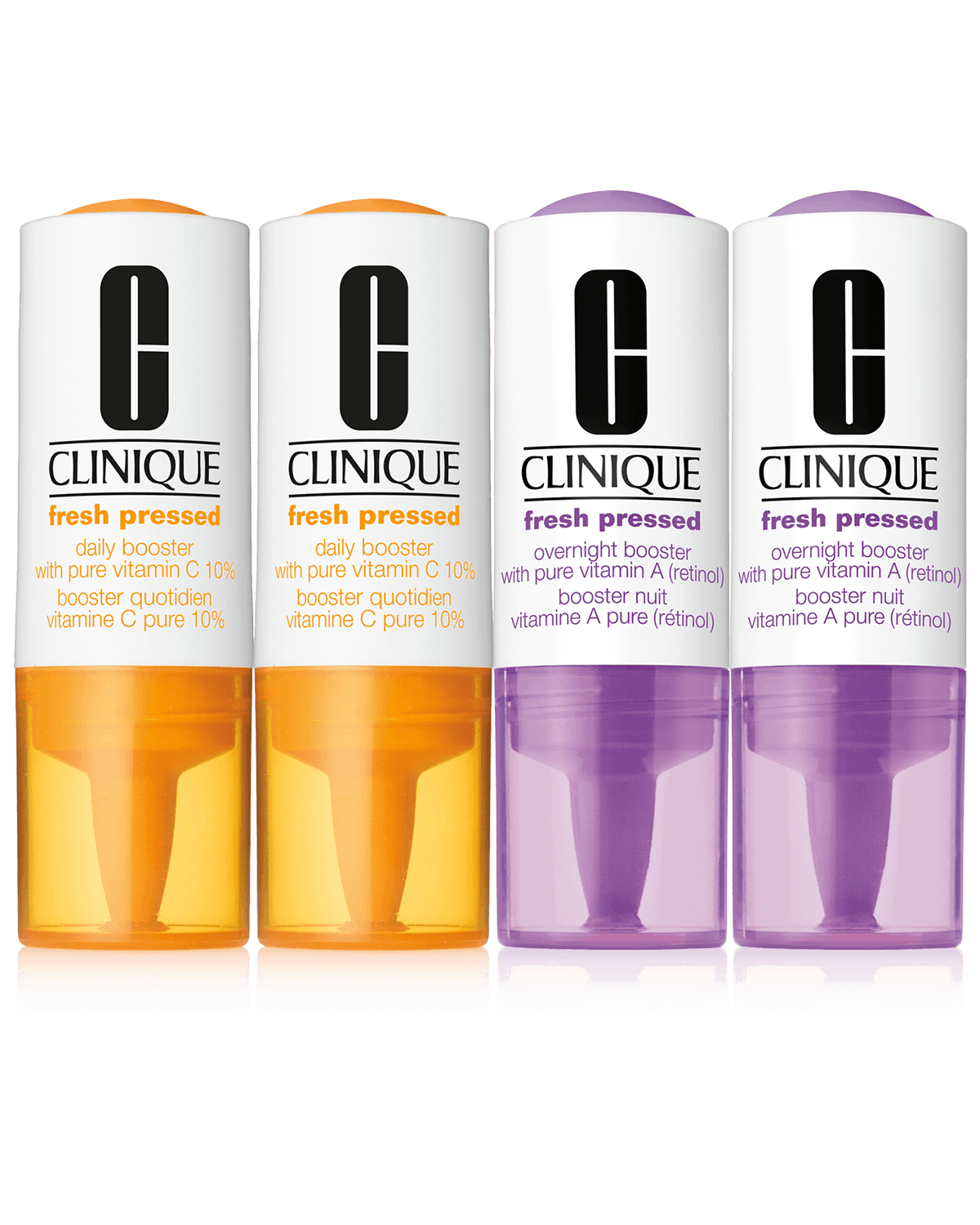 Clinique Fresh Pressed Clinical™ Daily + Overnight Boosters with Pure Vitamins C 10% + A (Retinol)