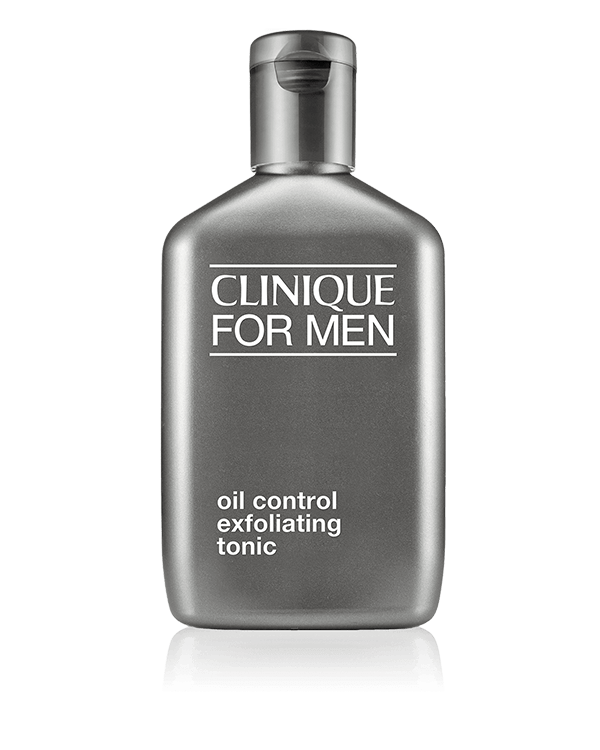 Clinique For Men™ Oil Control Exfoliating Tonic, Päivittäiseen käyttöön sopiva, kevyesti kuoriva kasvovesi. Irroittaa kuolleita ihosoluja, kirkastaa ja valmistaa ihoa parranajolle. Sopii normaalille ja rasvoittuvalle iholle.