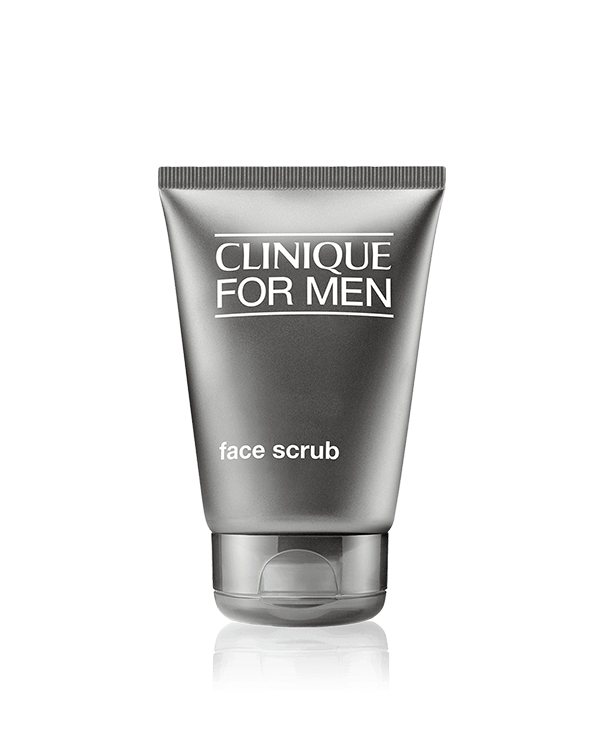 Clinique For Men™ Face Scrub, Täydellinen ihoa parranajoon valmisteleva kuorinta elävöittää ja tasoittaa ihoa sekä ehkäisee ihon hilseilyä.