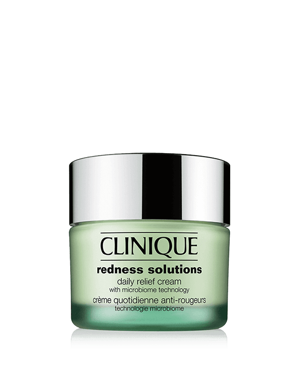 Redness Solutions Daily Relief Cream With Microbiome Technology, Hellävarainen, öljytön kosteusvoide rauhoittaa välittömästi ihoa, jossa esiintyy jatkuvaa punoitusta. Vähentää punoitusta, rauhoittaa ja viilentää ihoa.