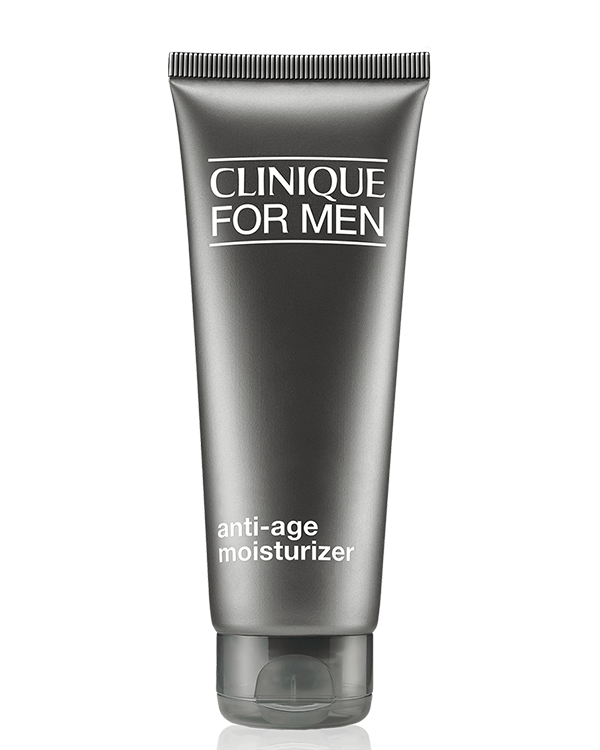 Clinique For Men&amp;trade; Anti-Age Moisturizer, Kosteusvoide joka taistelee juonteita ja ryppyjä vastaan. Kirkastaa ja elvyttää ihoa tehden siitä nuorekkaamman näköisen.