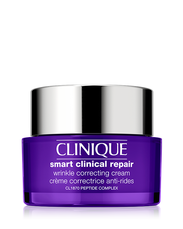 Clinique Smart Clinical Repair™ Wrinkle Correcting Cream, Juonteita ja ryppyjä vastaan taisteleva voide vahvistaa ja ravitsee ihoa saaden sen tuntumaan sileältä ja nuorekkaalta.